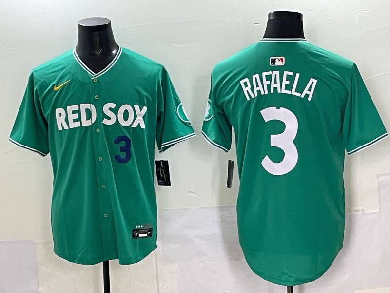 Men 2025 Boston Red Sox 3 Rafaela Drak Green Joint Name Nike MLB Jersey 033